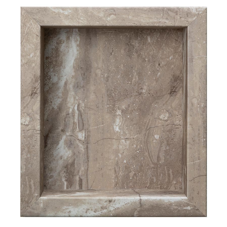 Palisade shower niche in Venetian Marble
