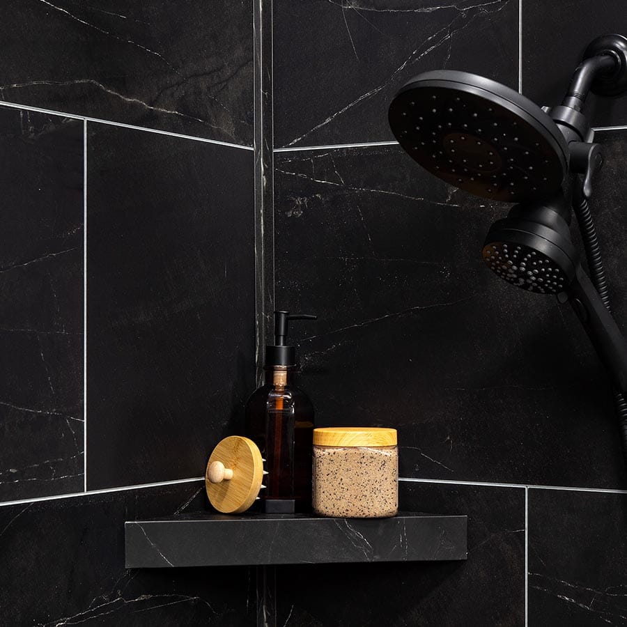 Palisade matching shelf in Black Ice