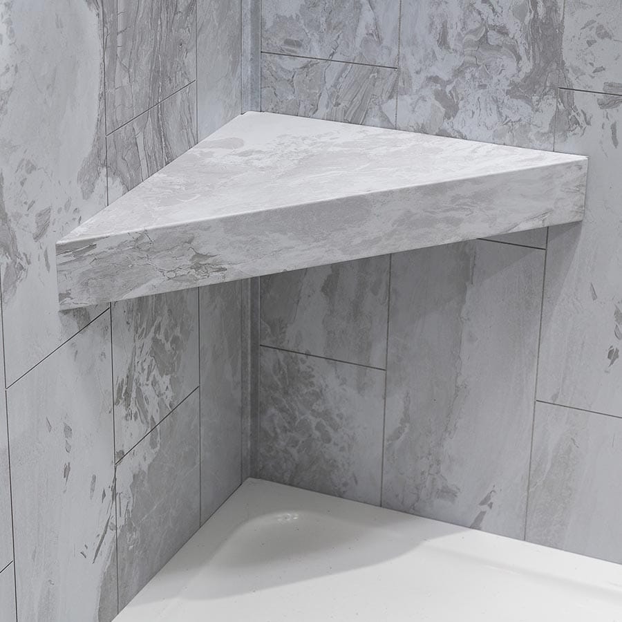 Palisade matching bench in Iced Pewter