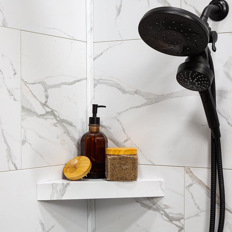 Palisade Matching Shelf in Carrara Marble