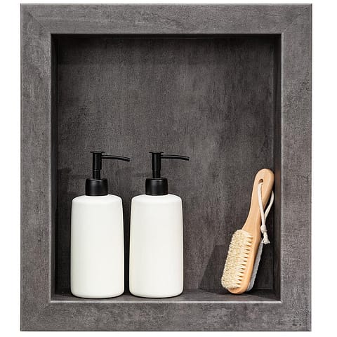 Shower Niche in Ashen Slate