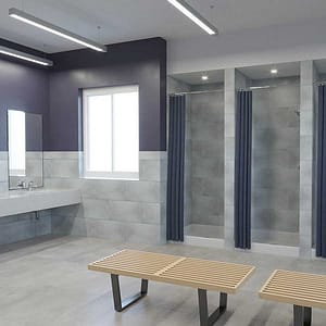 Palisade Wall Tile (small profile) in Frost Nickel