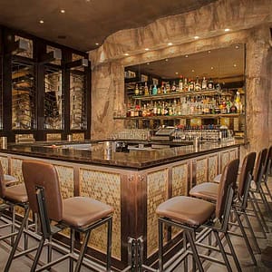 Aspect Honeycomb Matted Backsplash in Champagne