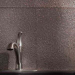 Fasade Backsplash in Hammered