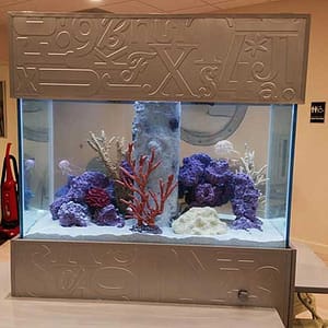 Eco Reef Aquarium - Fasade Alphabet Wall Tile in Argent Silver