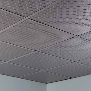 Fasade Ceiling Tile in Diamond Plate