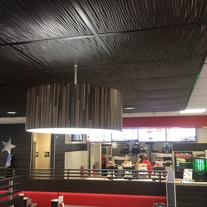 Carl&#039;s Jr. - Genesis Drifts Ceiling Panels in Black