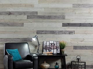 Rustic Grove Wood Planks in Mixed Gray-Dark
