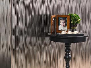 Fasade's Waves Wall Panel in Brushed Nickel