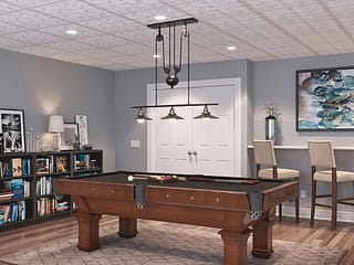 Genesis 2x4 Suspended Ceiling Tile - Antique in White