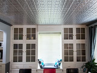 Fasade 2x4 Direct Apply Ceilinng Tile - Traditional 1 in Brushed Aluminum