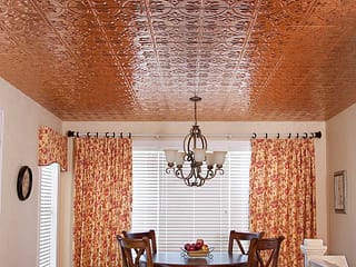 Fasade 2x4 Direct Apply Ceiling Tile - Traditional 2 in Polished Copper