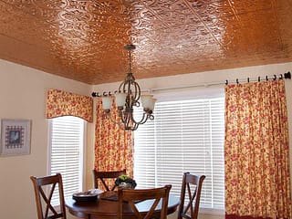 Fasade 2x4 Direct Apply Ceiling Tile - Traditional 2 in Polished Copper