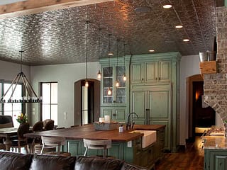 Fasade 2x4 Direct Apply Ceiling Tile - Traditional 2 in Brushed Nickel