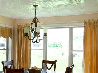 Fasade 2x4 Direct Apply Ceiling Tile - Traditional 3 in Gloss White