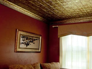 Fasade 2x4 Direct Apply Ceiling Tile - Traditional 4 in Bermuda Bronze