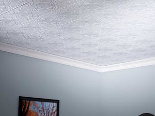 Fasade 2x4 Direct Apply Ceiling Tile - Regalia in Matte White
