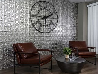 Fasade's Traditional 1 in Crosshatch Silver
