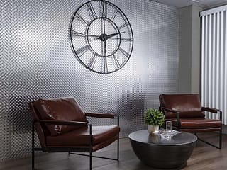 Fasade's Diamond Plate in Brished Aluminum