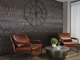 Fasade's Dunes (vertical) in Smoked Pewter