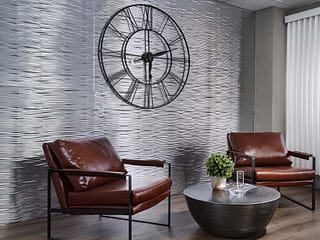 Fasade's Waves (horizontal) in Brushed Aluminum
