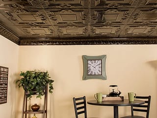 Great Lakes Tin 2x2 Nail Up Ceiling Tile - Niagara in Bronze Burst