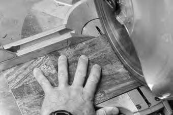 Chop saw can be a cutting option for straight cuts