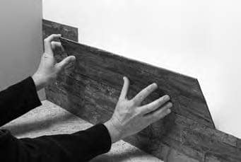 When placing tiles on the2nd row angle tile back about 30 degrees