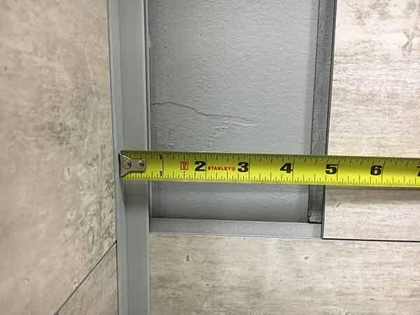 Determine length of tile section