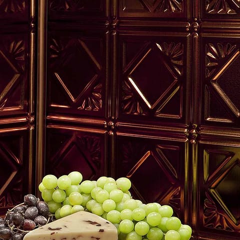 Fasade&#039;s Traditional 4 backsplash in Oil Rubbed Bronze