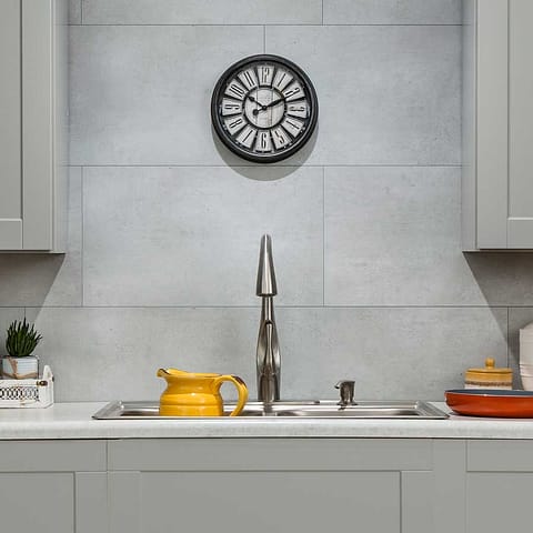 Palisade Wall Tile (Large Profile) in Frost Nickel