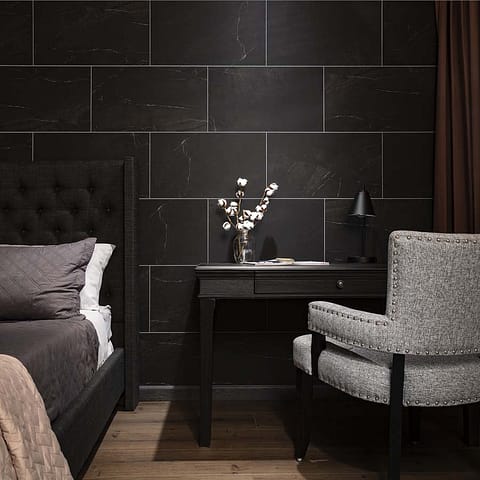 Palisade 15&quot; x 26&quot; Tile in Black Ice