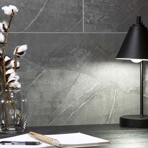 Palisade 15&quot; x 26&quot; Tile in Cracked Slate