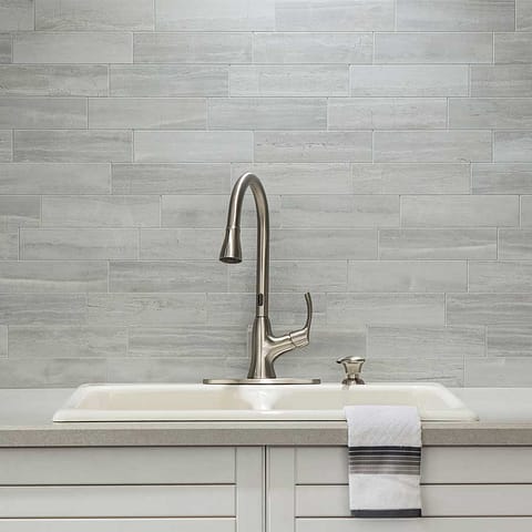 Aspect Collage Backsplash Tile in Roman Slab