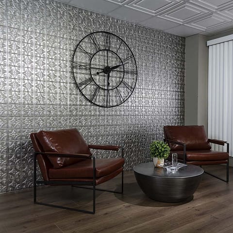 Fasade&#039;s Traditional 1 in Crosshatch Silver