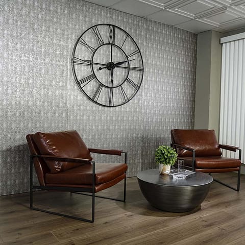 Fasade&#039;s Hammered in Crosshatch Silver