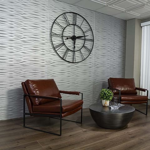 Fasade&#039;s Waves (horizontal) in Argent Silver