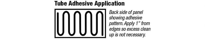 Tube adhesive application