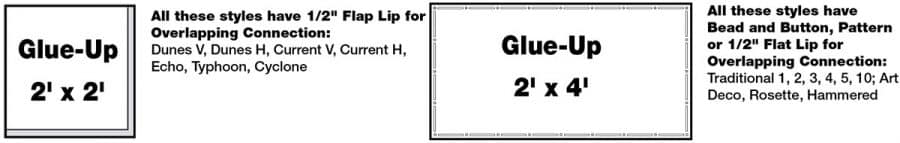 Glue-Up Ceiling Overlap