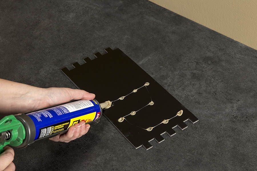 Use a high-quality polyurethane construction adhesive