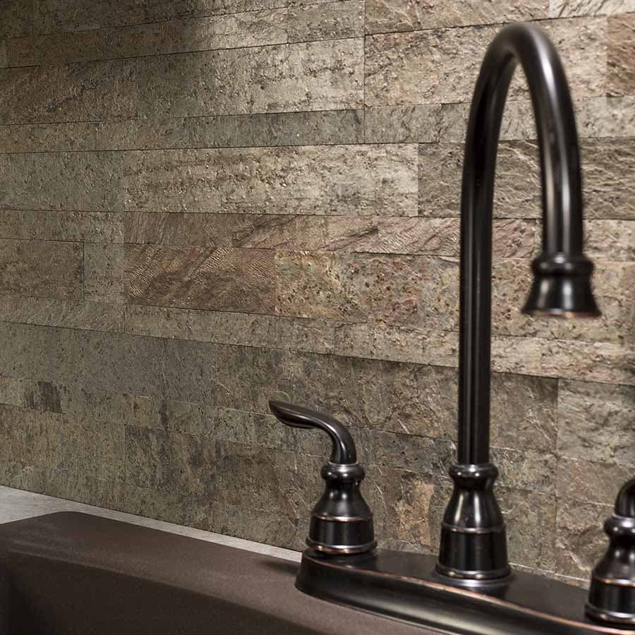 Aspect Peel and Stick Stone Backsplash
