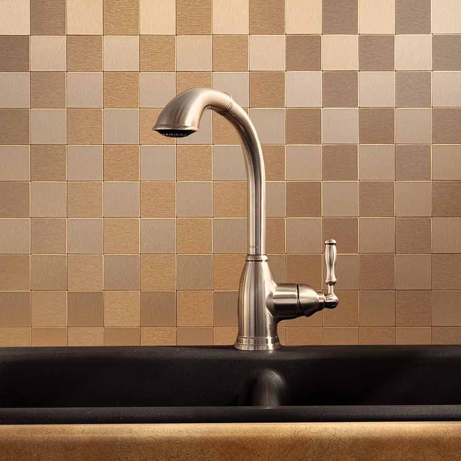 Aspect Matted Metal Backsplash