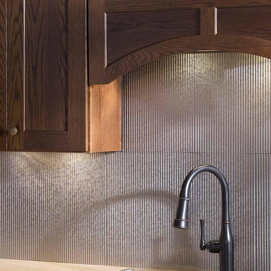 Fasade Backsplash in Rib