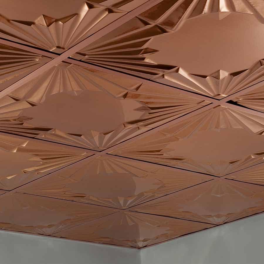 Fasade Ceiling Tile in Art Deco