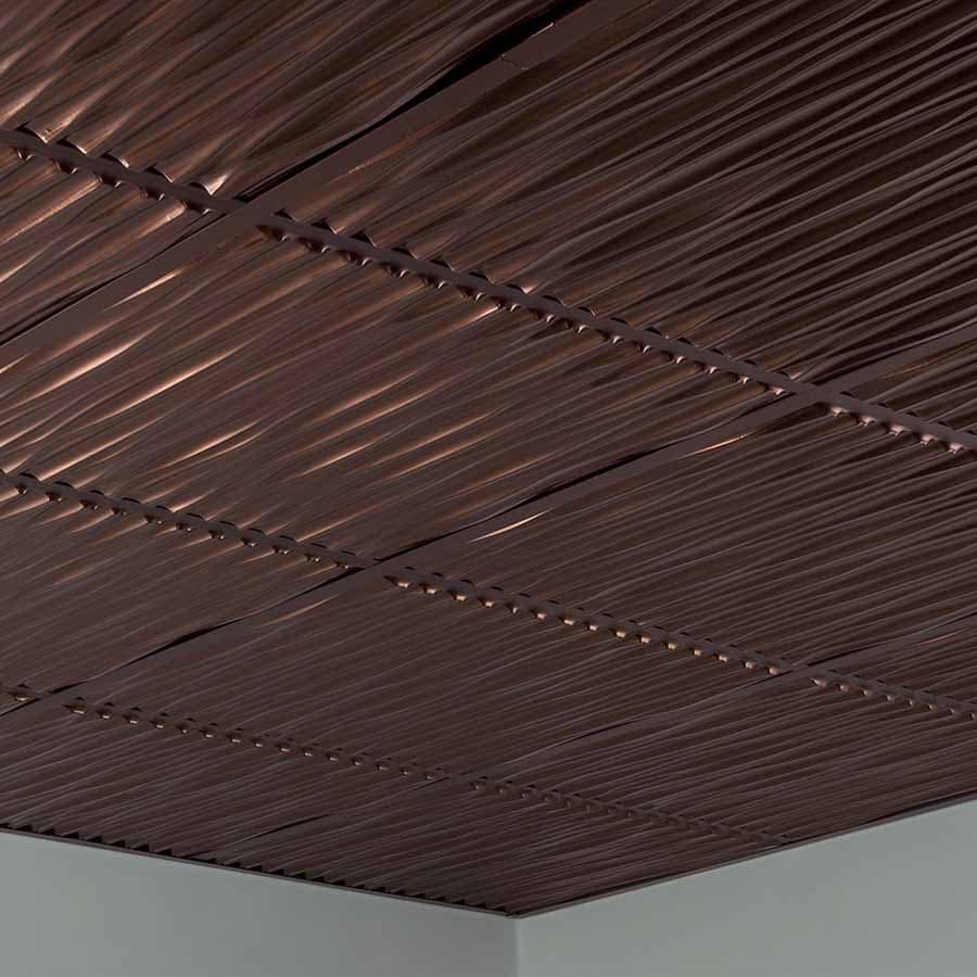 Fasade Ceiling Tile in Dunes