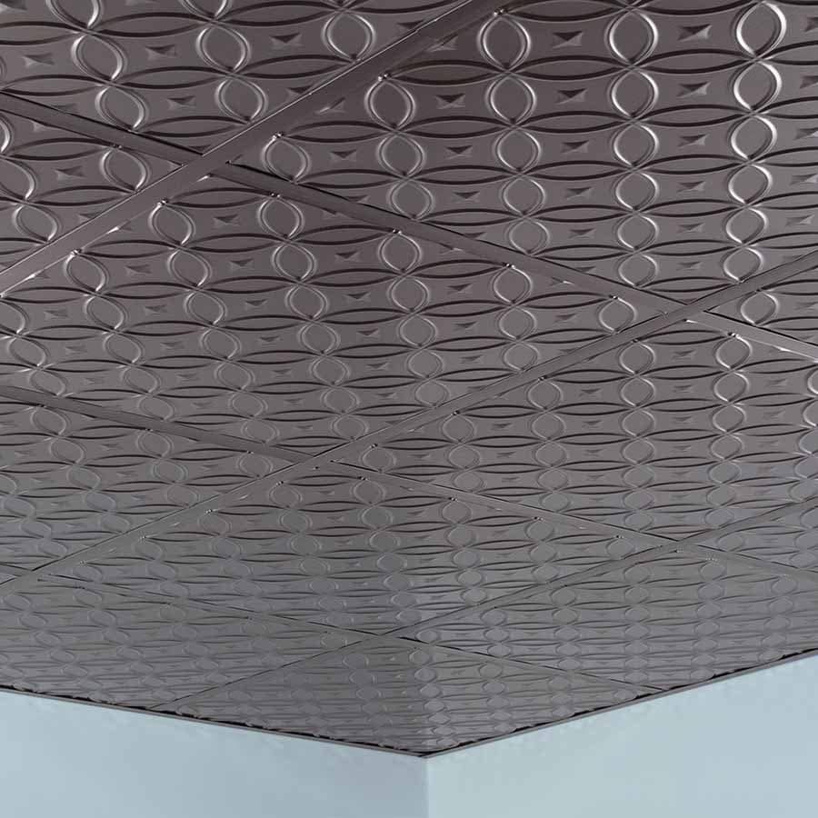 Fasade Ceiling Tile in Rings