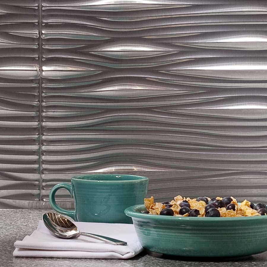 Fasade's Waves in Brushed Aluminum