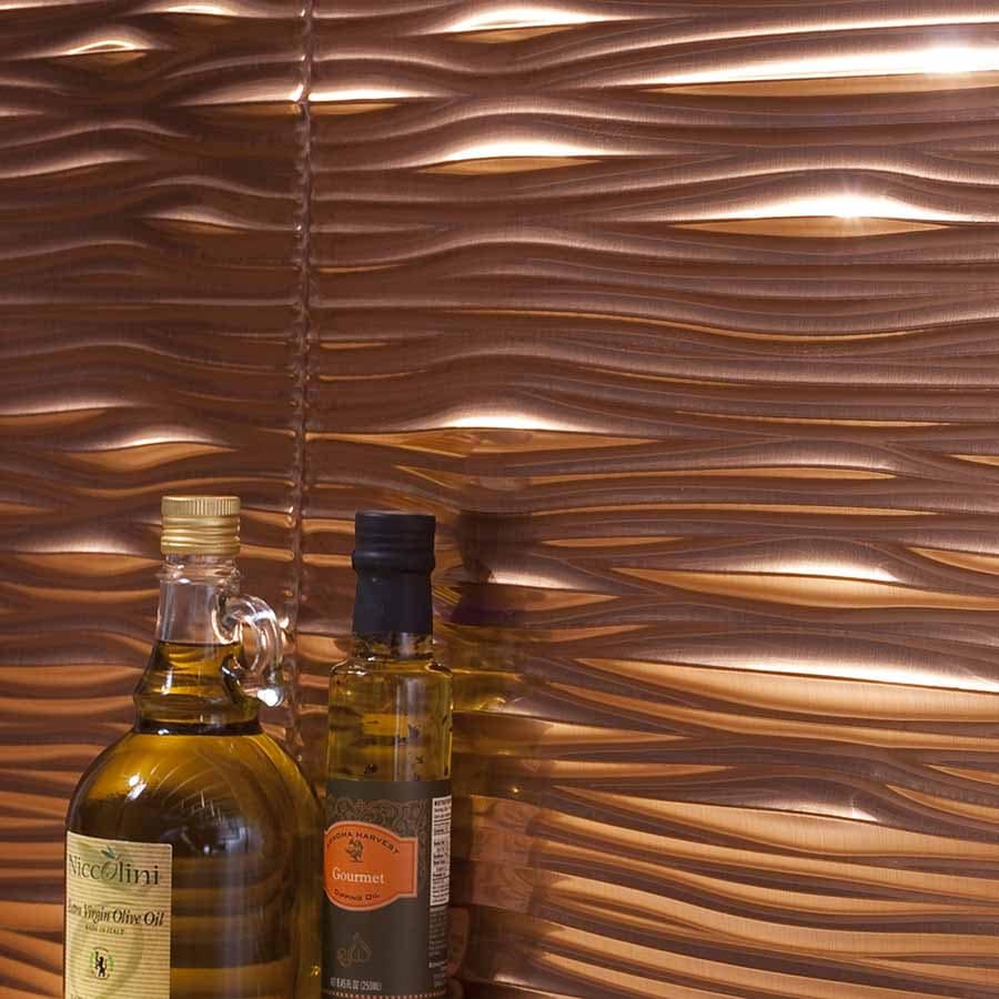 Fasade's Waves in Polished Copper