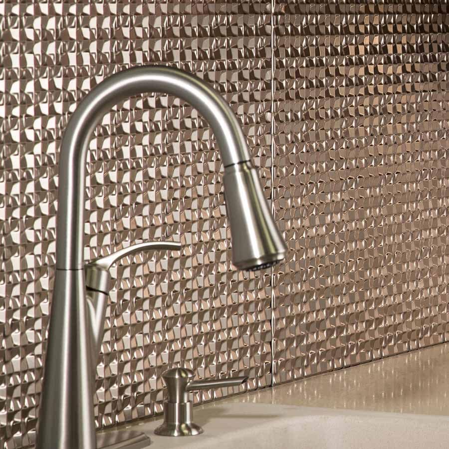 Fasade's Terrain in Brushed Nickel