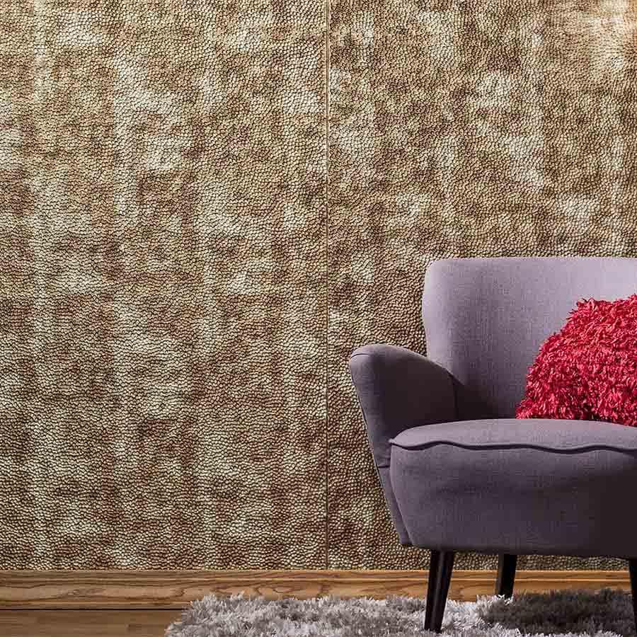 Fasade Hammered Wall Panel in Bermuda Bronze